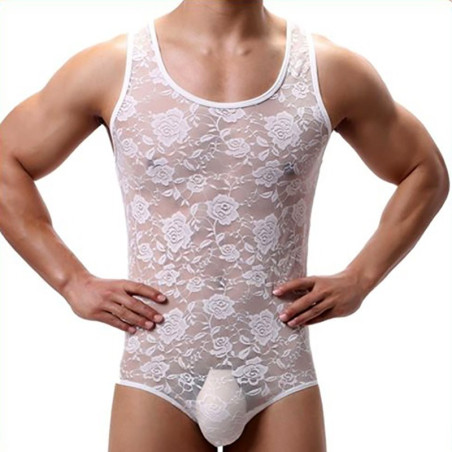 Body TEDDY en dentelle blanc L
