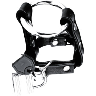 Cockring C&B Metal Cock Ring & Locking Ball Strap