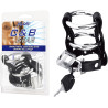 Cockring C&B Double Metal Cock Ring & Locking Ball Strap