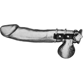 Cockring C&B Double Metal Cock Ring & Locking Ball Strap