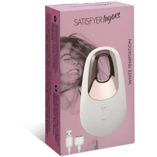Stimulateur clitoris blanc White Temptation rechargeable
