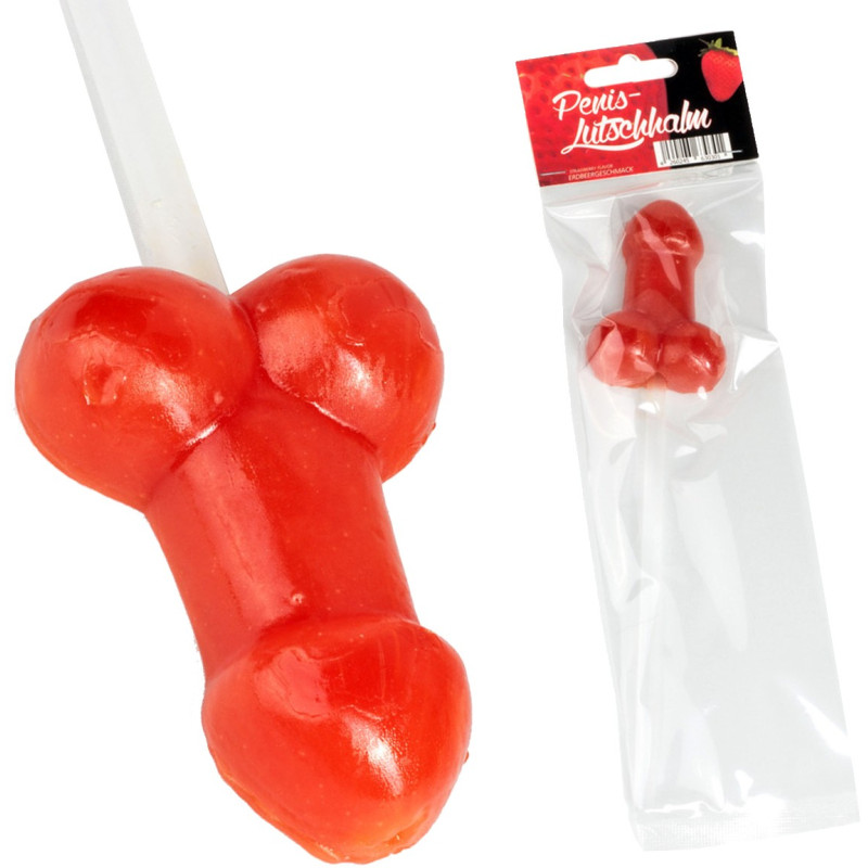 Sucette Paille en forme de pénis 37g