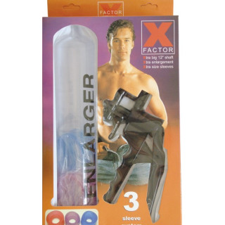 Pompe pénis X FACTOR 3 manchons