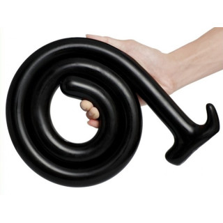 Gode long Mega Snake 100xØ3cm noir