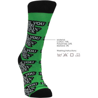 Chaussettes sexy "Fuck you" 36-41 composition
