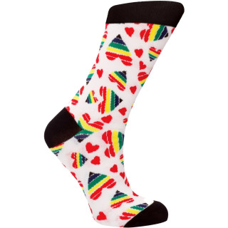 Chaussettes sexy "Happy Hearts" 36-41 vue de face