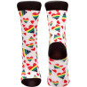 Chaussettes sexy "Happy Hearts" 36-41 vue de devant et derrière