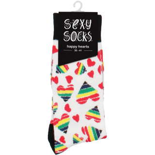 Chaussettes sexy "Happy Hearts" 36-41 emballage