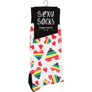 Chaussettes sexy "Happy Hearts" 42-46 emballées