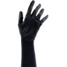 Gants 47cm satinés noir Temptation
