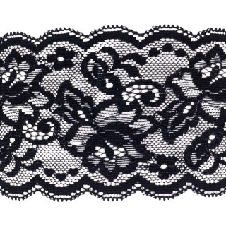 Mitaines 43cm en dentelle et masque noir Sensual