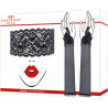 Mitaines 43cm en dentelle et masque noir Sensual