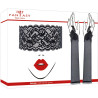 Mitaines 43cm en dentelle et masque noir Sensual