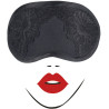 Gants 50cm satinés et masque noir Allure