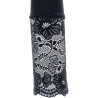 Gants 50cm satinés et masque noir Allure