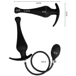Plug gonflable Expand Up 19xØ5,5cm dimensions et pompe amovible