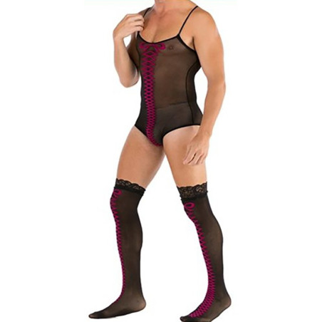 Body homme et bas imprimés VITTORIA S-L