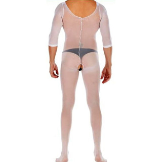 Combinaison homme ouverte MOSKOW blanche