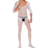 Combinaison homme ouverte MOSKOW blanche