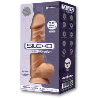Vibro ventouse et bourses chair 8,5" SilexD 20,5 x Ø5cm USB