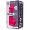 Vibro ventouse et bourses fuchsia 8,5" SilexD 20,5 x Ø5cm USB