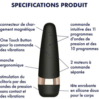 Satisfyer Pro 3 Vibration noir clitoris