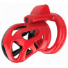 Cage chasteté homme Joker rouge et noir fermeture solide