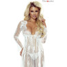Nuisette dentelle longue So Elegant blanche S-M