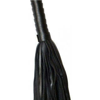 Grand martinet fouet noir avec draguonne 65cm