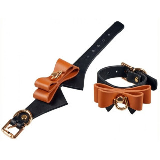 Menottes Butler noires et marron