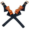 Menottes Butler noires et marron