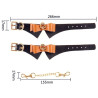 Menottes Butler noires et marron
