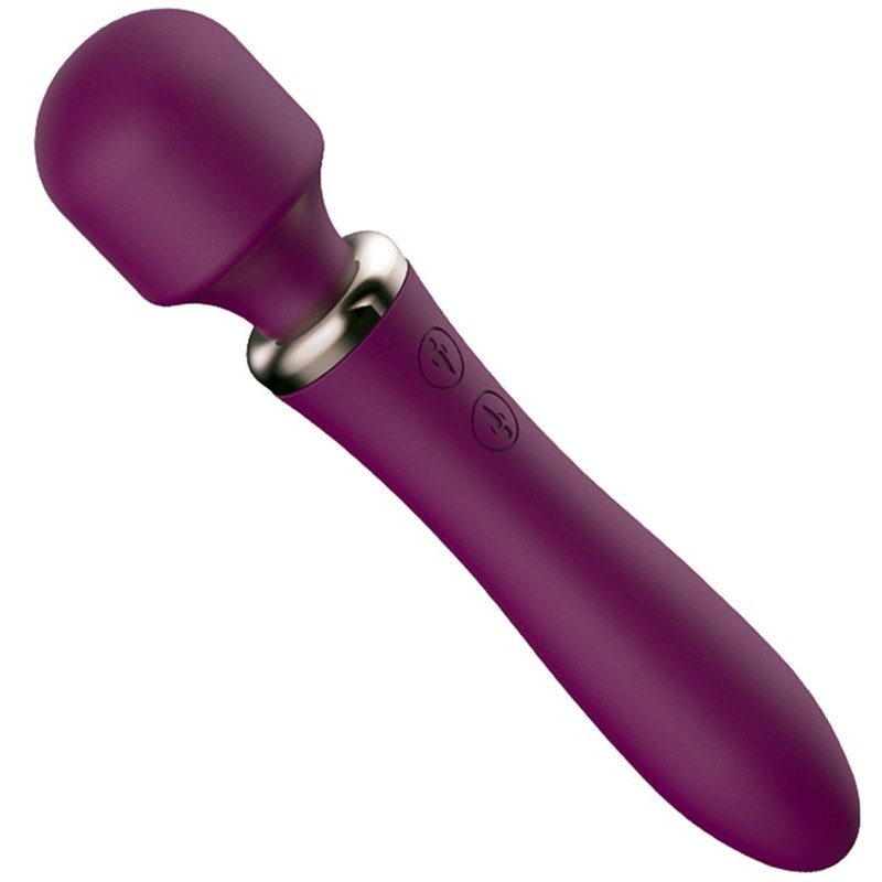 Powerful Wand & Vibro USB bordeaux