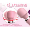 Powerful Wand & Vibro USB bordeaux