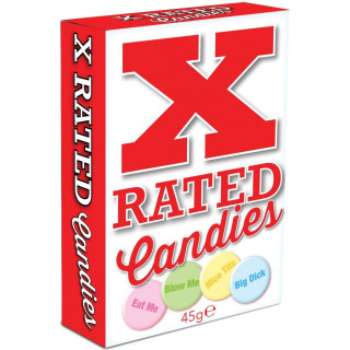 Bonbons aromatisés inscriptions coquines 45g