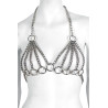 Soutien-Gorge en chainettes et anneaux argentées