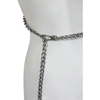 Soutien-Gorge en chainettes et anneaux argentées