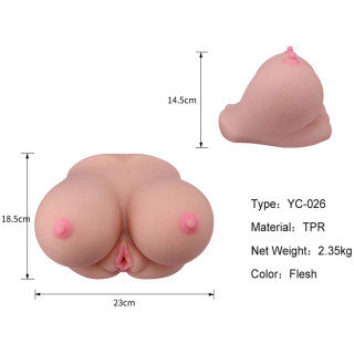 Masturbateur réaliste Tits Fuck Vulve-Anus