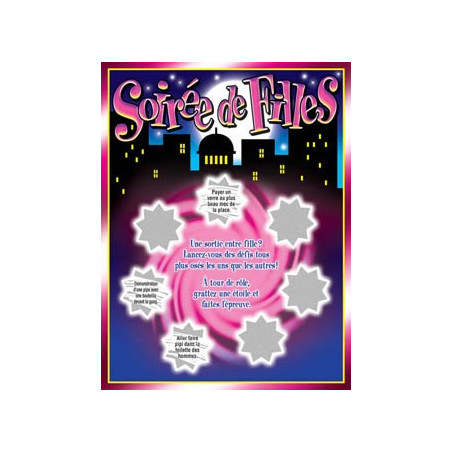 Jeu à gratter Soirée de Filles 