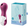 Stimulateur clitoris air pulsé étanche Lucky Libra mauve