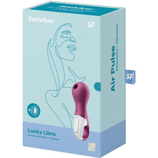 Stimulateur clitoris air pulsé étanche Lucky Libra mauve