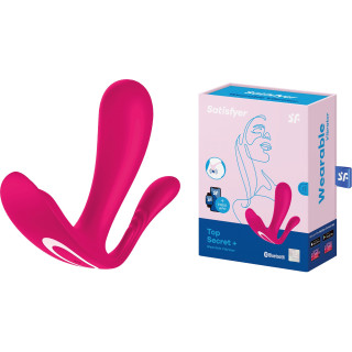 Stimulateur étanche connecté Top Secret fuchsia