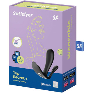 Stimulateur étanche connecté Top Secret noir