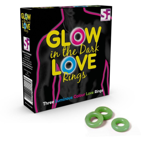 3 cockrings GLOW IN THE DARK