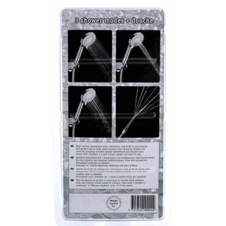 Pommeau douche anale 3 fonctions argent