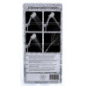 Pommeau douche anale 3 fonctions argent