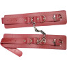 Menottes en cuir rouge