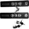Menottes cuir noir 2 cadenas 