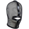 Cagoule mesh résille noire lacets arrières