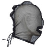 Cagoule mesh résille noire lacets arrières